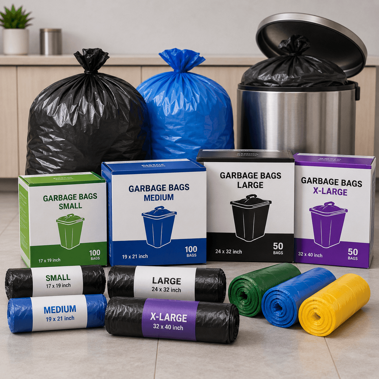 Garbage Bags - Housekeeping Material supplier in Pune